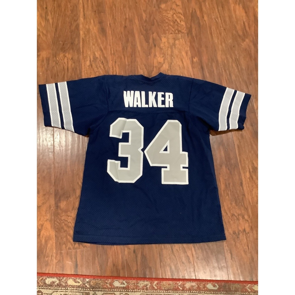 Vintage Sand-Knit Label - HERSCHEL WALKER No 34 DALLAS COWBOYS (Size L) Jersey